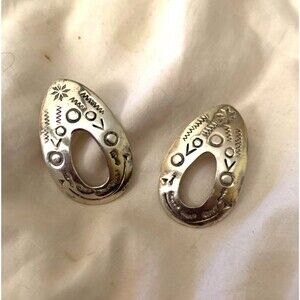 New Vintage Mexico TC-54 Sterling Silver 925 Post Earrings
